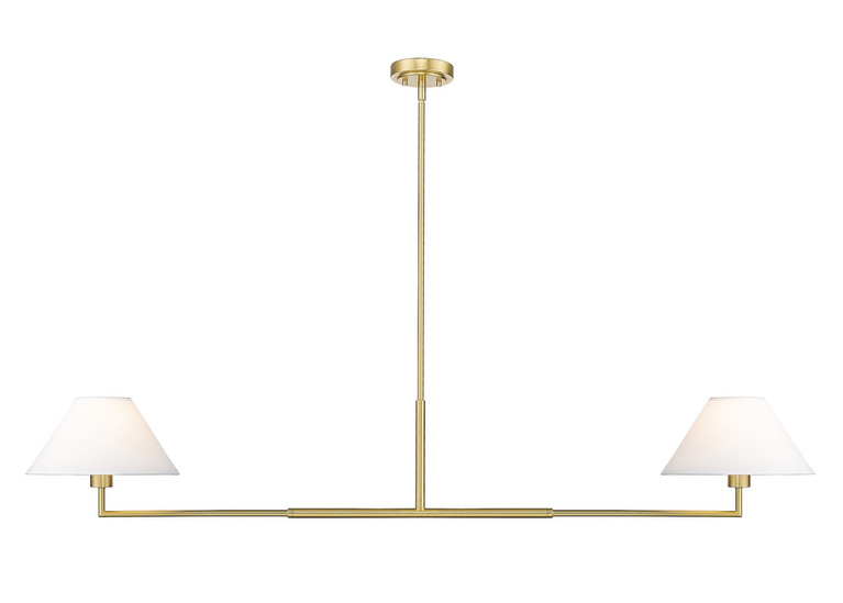 Z-Lite - 744-62L-LG - Two Light Chandelier - Leila - Luxe Gold