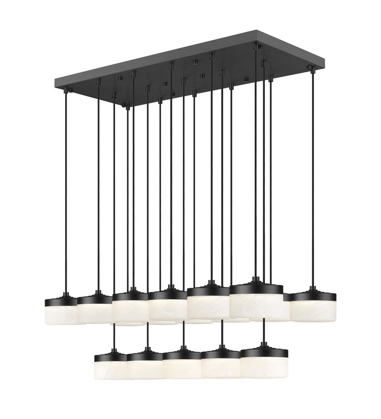 Z-Lite - 827P6-17L-MB-LED - LED Linear Chandelier - Renaud - Matte Black