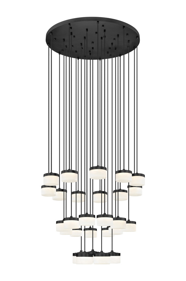 Z-Lite - 827P6-27R-MB-LED - LED Chandelier - Renaud - Matte Black