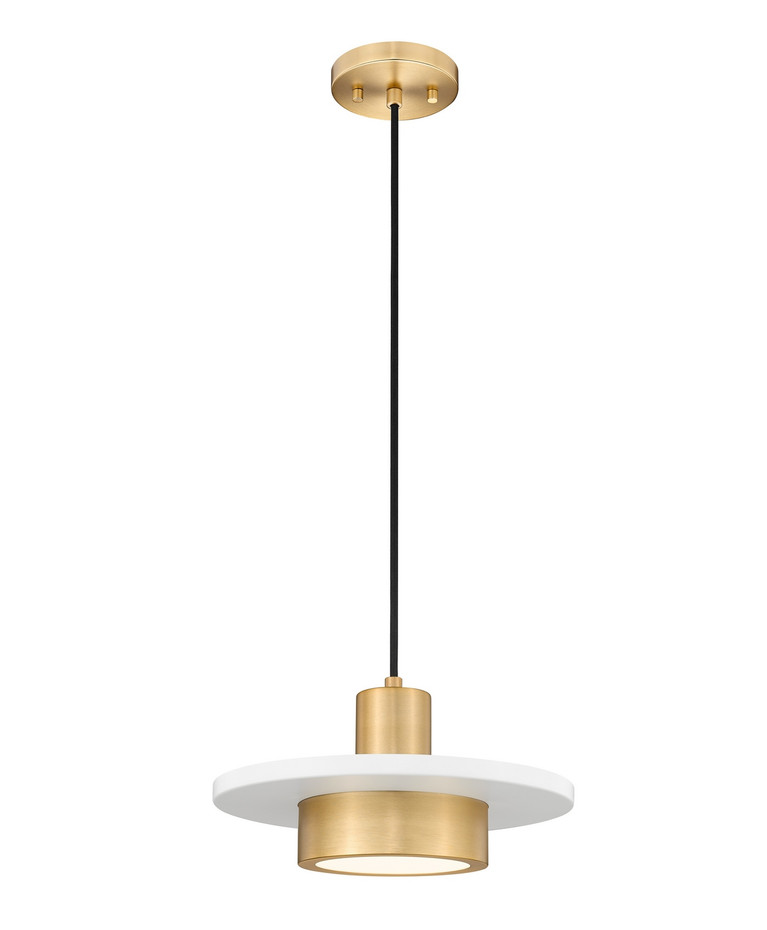 Z-Lite - 829P12-MW-MGLD-LED - LED Pendant - Ludo - Matte White + Modern Gold