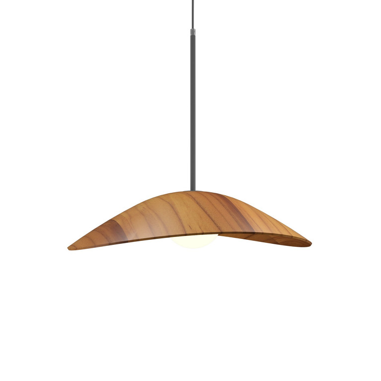 Accord Lighting - 1547.12 - One Light Pendant - Oyster - Teak