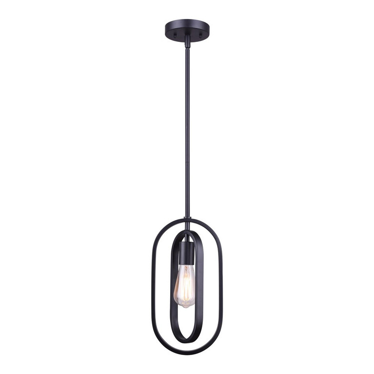 Canarm - IPL1078A01BK - One Light Pendant - Dilan - Black
