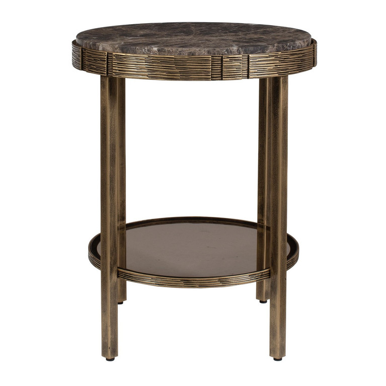 Uttermost - 50345 - Accent Table - Cusano - Antique Brass