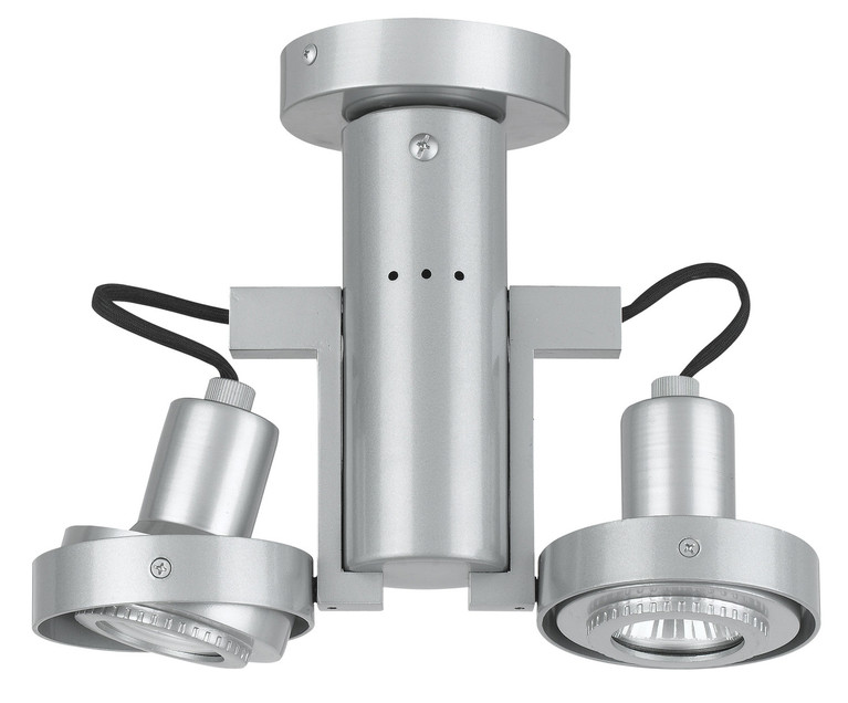 Cal Lighting - CE-962/GU10-PS - 120V Gu10Two Lights 50W Max Ea Tr - Dual Spot - Painted Silver