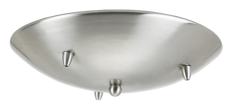 Cal Lighting - CP-3R-LOW-BS - Three Lights Round Canopy for Low Voltage Pendants - Canopy - Brushed Steel