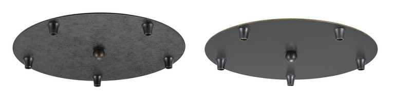 Cal Lighting - CP5R-PN-RU - Five Lights Round Canopy for Line Voltage Pendants