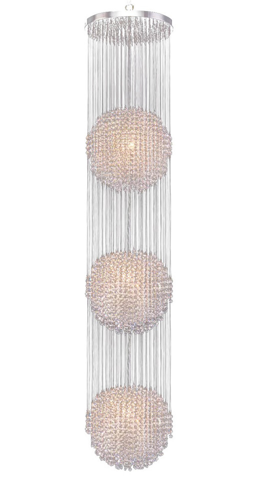 James R. Moder - 96963S22 - 18 Light Chandelier - Continental Fashion - Silver