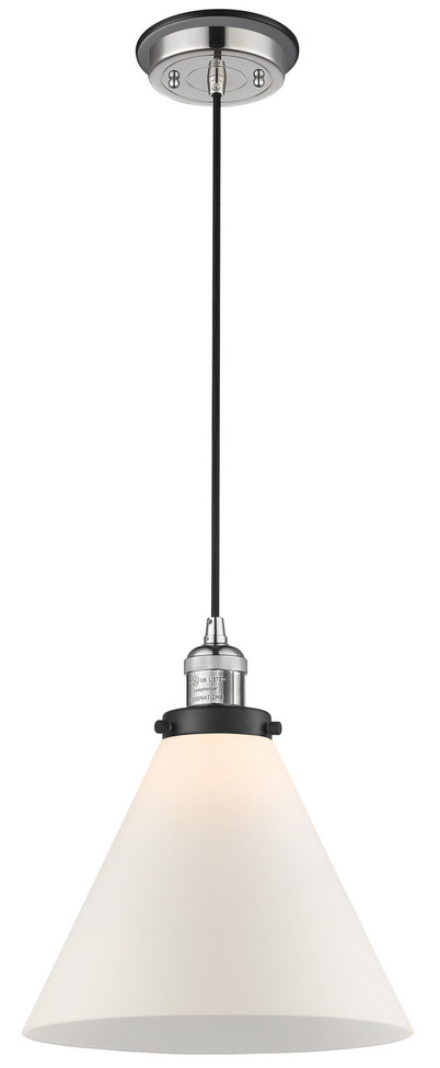 Innovations - 201CBP-PNBK-G41-L - One Light Mini Pendant - Franklin Restoration - Polished Nickel