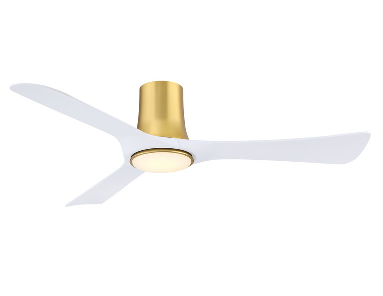 Fanimation - FPD6652BSMW - 52 Ceiling Fan - Corke 52 - Brushed Satin Brass
