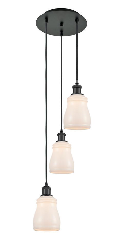 Innovations - 113B-3P-BK-G391 - LED Pendant - Ballston - Matte Black