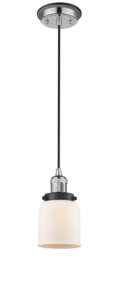Innovations - 201CBP-PNBK-G51 - One Light Mini Pendant - Franklin Restoration - Polished Nickel