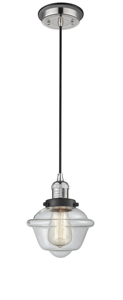 Innovations - 201CBP-PNBK-G532 - One Light Mini Pendant - Franklin Restoration - Polished Nickel