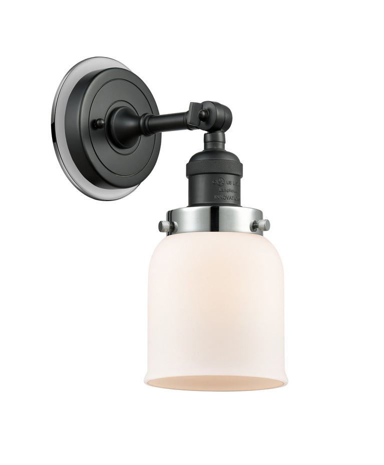 Innovations - 203BK-BPPC-HRPC-G51 - One Light Wall Sconce - Franklin Restoration - Matte Black