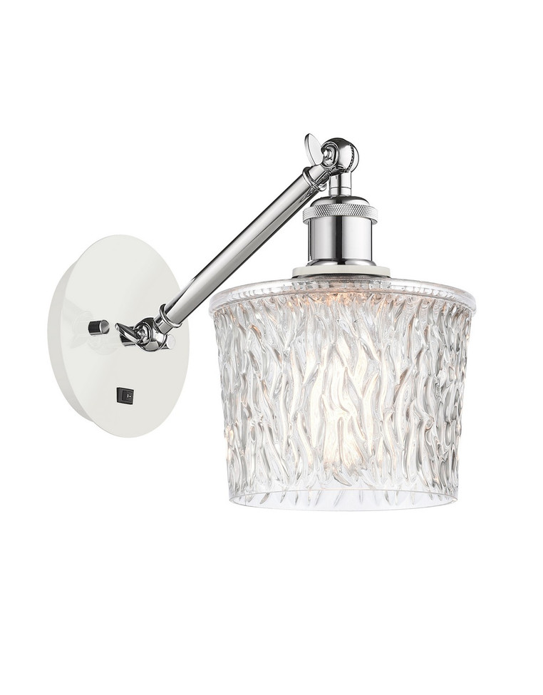 Innovations - 317-1W-WPC-G402 - One Light Wall Sconce - Ballston - White Polished Chrome