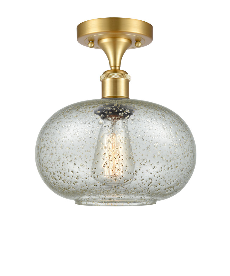 Innovations - 516-1C-SG-G249-LED - LED Semi-Flush Mount - Ballston - Satin Gold