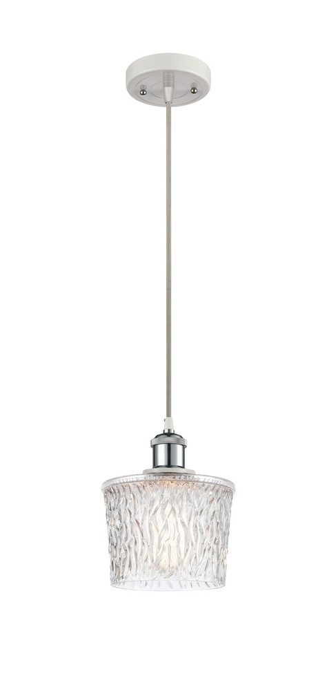 Innovations - 516-1P-WPC-G402-LED - LED Mini Pendant - Ballston - White Polished Chrome