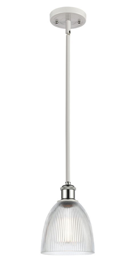 Innovations - 516-1S-WPC-G382 - One Light Mini Pendant - Ballston - White Polished Chrome