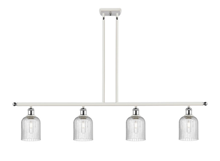 Innovations - 516-4I-WPC-G559-5SDY - Four Light Island Pendant - Ballston - White Polished Chrome