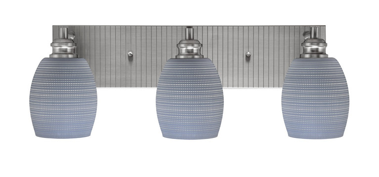 Toltec Lighting - 1163-BN-4022 - Three Light Bath Bar - Edge - Brushed Nickel