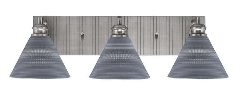 Toltec Lighting - 1163-BN-4052 - Three Light Bath Bar - Edge - Brushed Nickel
