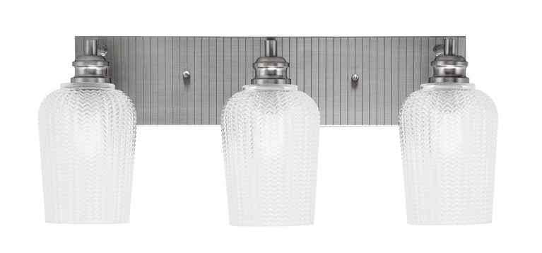 Toltec Lighting - 1163-BN-4250 - Three Light Bath Bar - Edge - Brushed Nickel