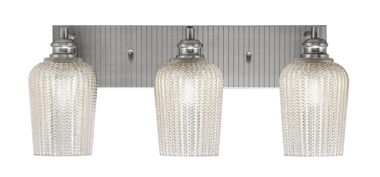 Toltec Lighting - 1163-BN-4253 - Three Light Bath Bar - Edge - Brushed Nickel