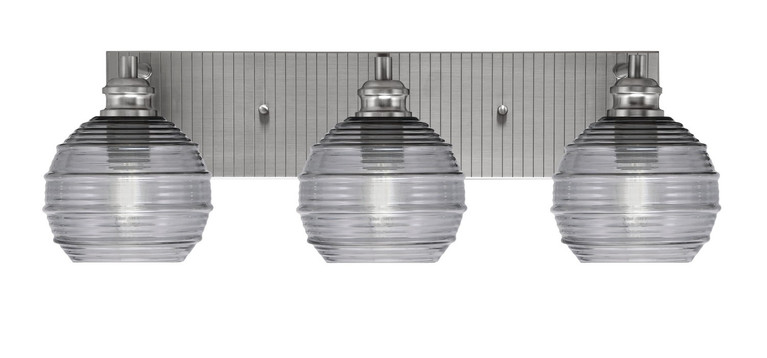 Toltec Lighting - 1163-BN-5112 - Three Light Bath Bar - Edge - Brushed Nickel