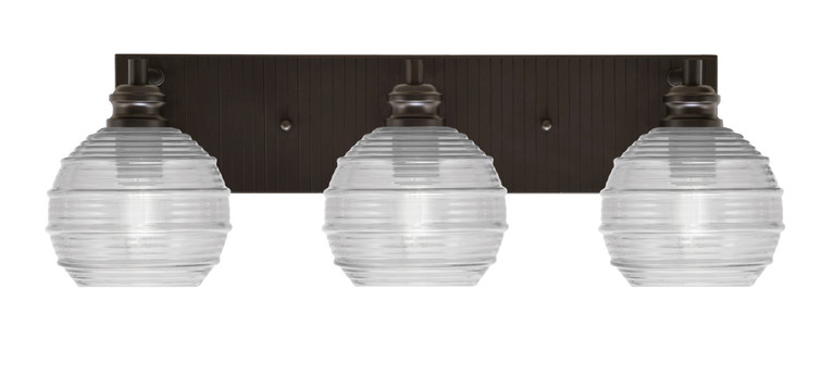 Toltec Lighting - 1163-ES-5110 - Three Light Bath Bar - Edge - Espresso
