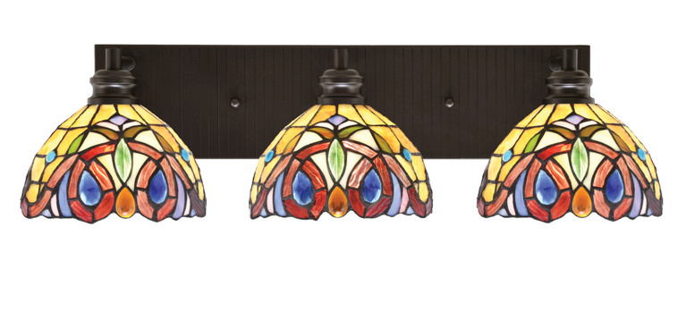 Toltec Lighting - 1163-ES-9445 - Three Light Bath Bar - Edge - Espresso
