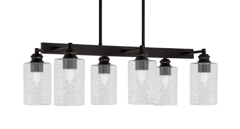 Toltec Lighting - 1186-ES-3002 - Six Light Island Pendant - Edge - Espresso