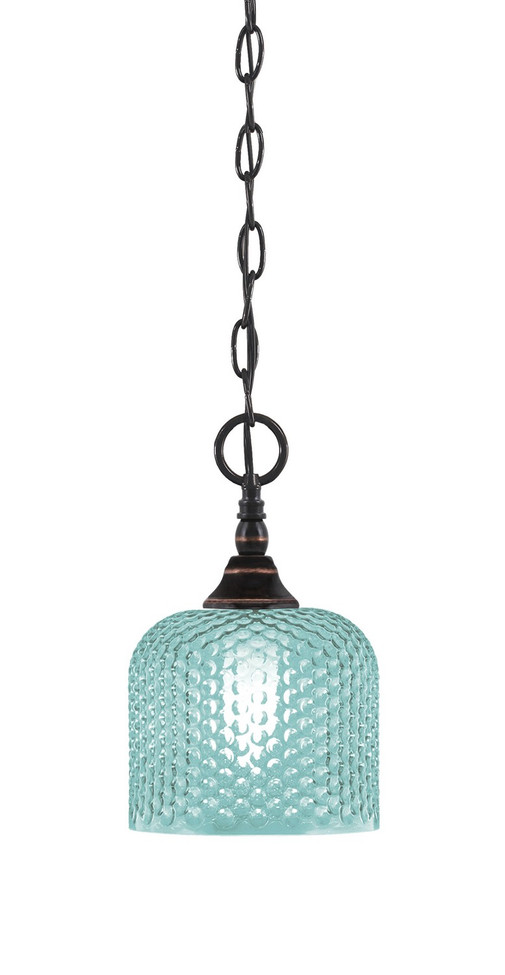 Toltec Lighting - 11-BC-4615 - One Light Mini Pendant - Chain - Black Copper