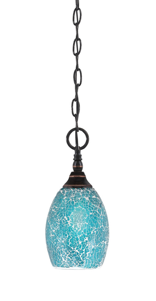 Toltec Lighting - 11-BC-5055 - One Light Mini Pendant - Chain - Black Copper