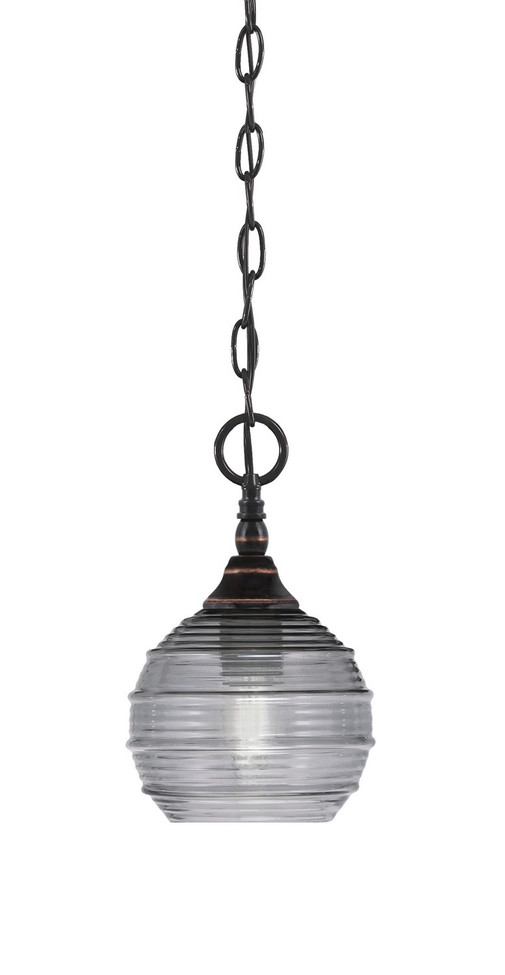 Toltec Lighting - 11-BC-5112 - One Light Mini Pendant - Chain - Black Copper