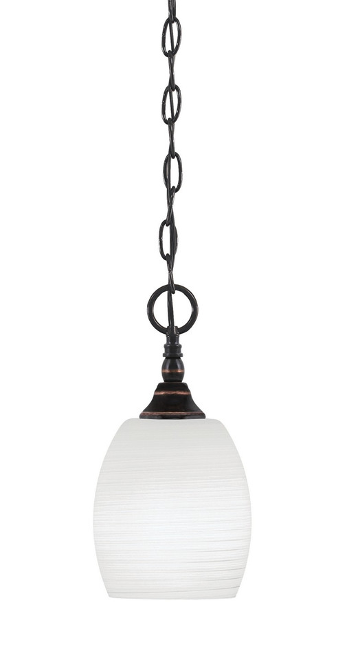 Toltec Lighting - 11-BC-615 - One Light Mini Pendant - Chain - Black Copper
