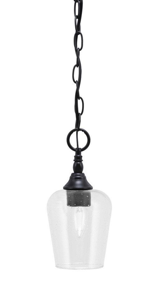 Toltec Lighting - 11-MB-210 - One Light Mini Pendant - Chain - Matte Black