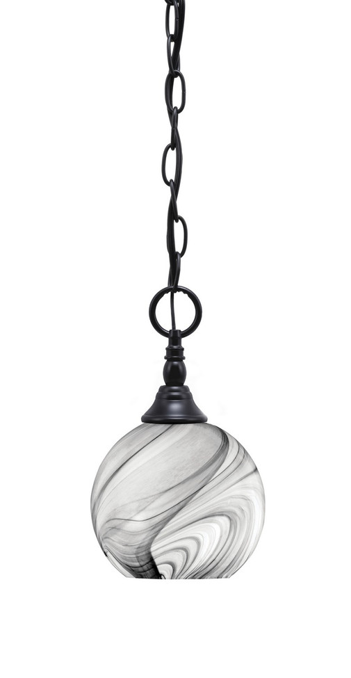 Toltec Lighting - 11-MB-4109 - One Light Mini Pendant - Chain - Matte Black