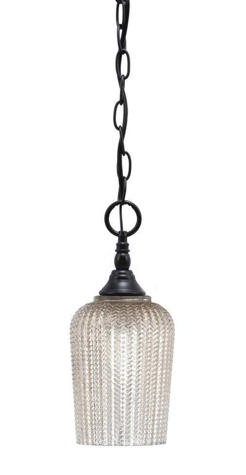 Toltec Lighting - 11-MB-4253 - One Light Mini Pendant - Chain - Matte Black