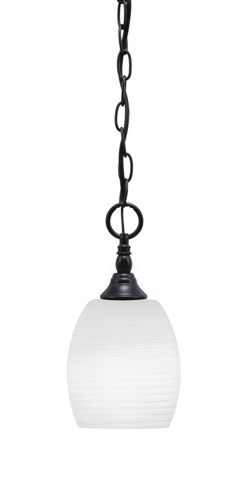 Toltec Lighting - 11-MB-615 - One Light Mini Pendant - Chain - Matte Black