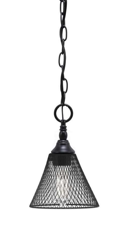 Toltec Lighting - 11-MB-805-MB - One Light Mini Pendant - Chain - Matte Black