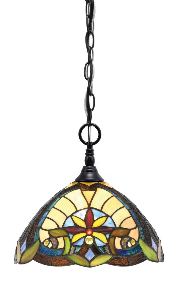 Toltec Lighting - 11-MB-9369 - One Light Mini Pendant - Chain - Matte Black