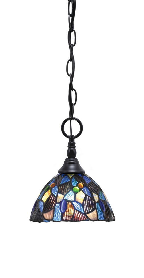 Toltec Lighting - 11-MB-9955 - One Light Mini Pendant - Chain - Matte Black