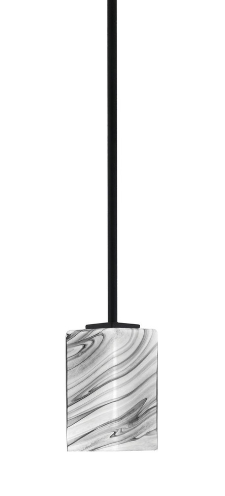 Toltec Lighting - 1201-MB-549 - One Light Mini Pendant - Franklin - Matte Black