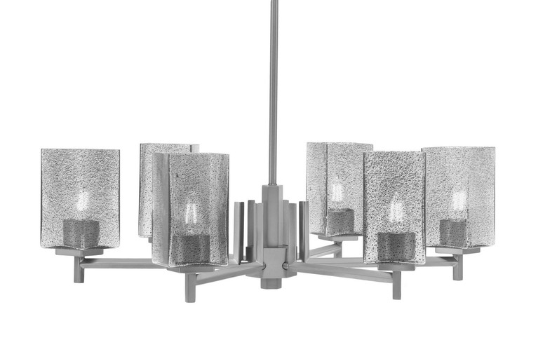 Toltec Lighting - 1206-GP-542 - Six Light Chandelier - Franklin - Graphite