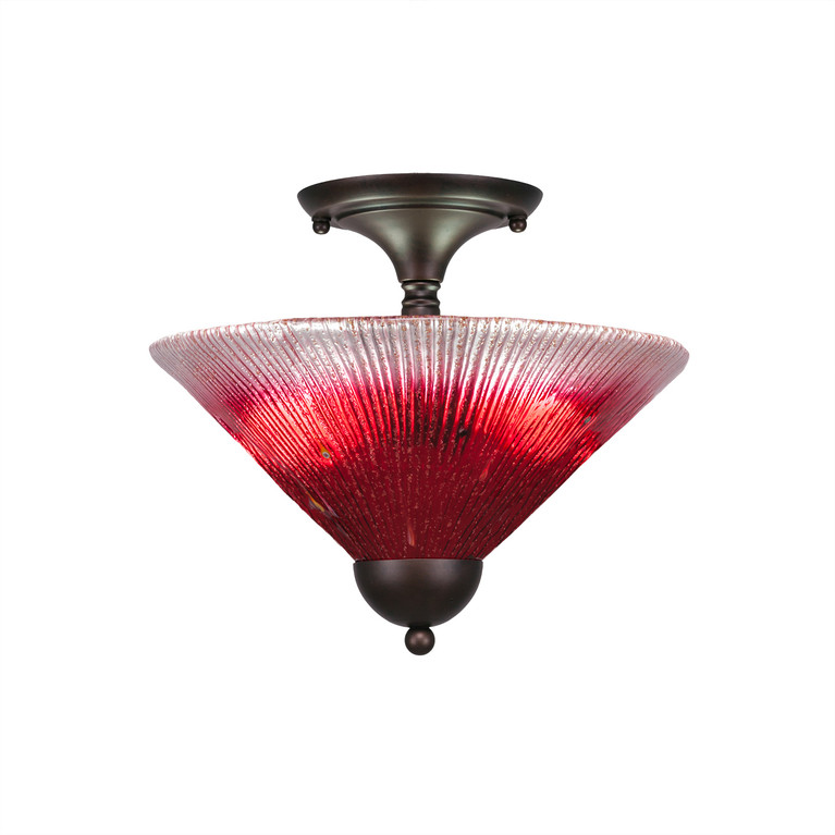 Toltec Lighting - 120-BRZ-706 - Two Light Semi-Flush Mount - Any - Bronze