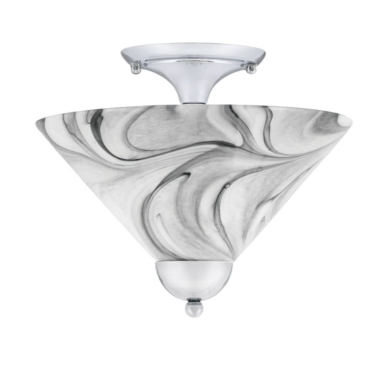 Toltec Lighting - 120-CH-2129 - Two Light Semi-Flush Mount - Semi-Flushes - Chrome