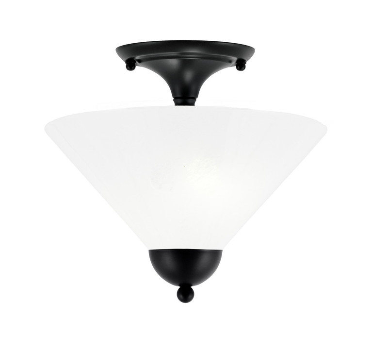 Toltec Lighting - 120-MB-2121 - Two Light Semi-Flush Mount - Semi-Flushes - Matte Black