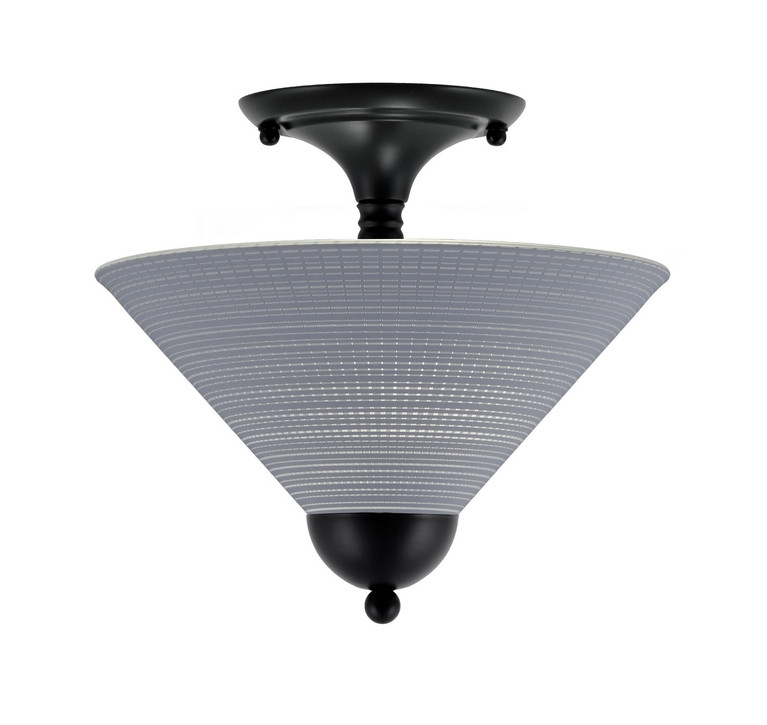Toltec Lighting - 120-MB-4002 - Two Light Semi-Flush Mount - Semi-Flushes - Matte Black