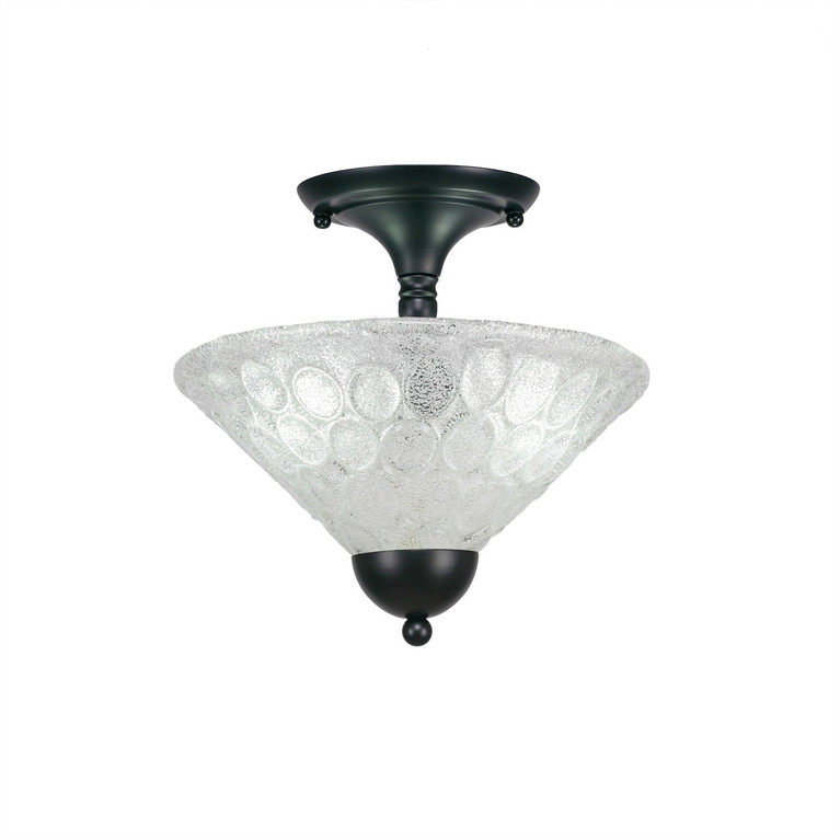 Toltec Lighting - 120-MB-441 - Two Light Semi-Flush Mount - Any - Matte Black