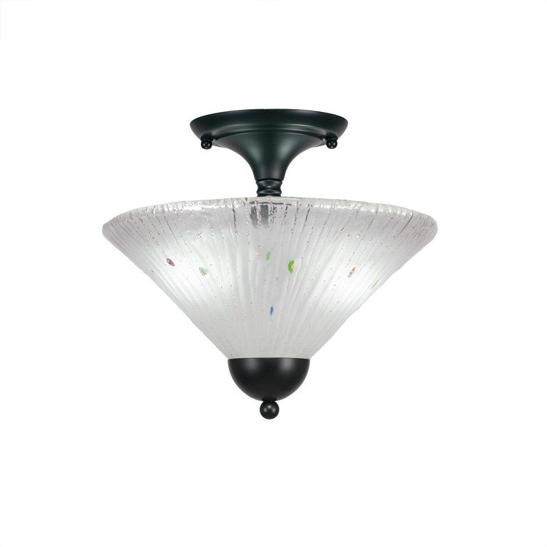 Toltec Lighting - 120-MB-701 - Two Light Semi-Flush Mount - Any - Matte Black