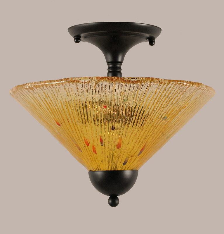 Toltec Lighting - 120-MB-774 - Two Light Semi-Flush Mount - Any - Matte Black